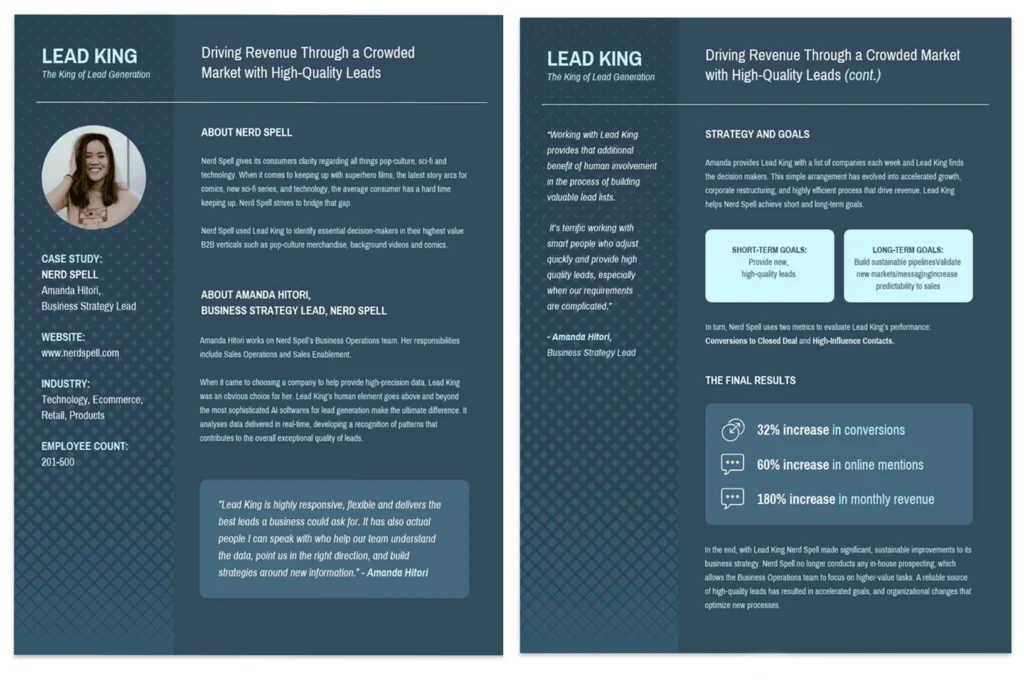 Case Study: A Playful Yet Professional Example