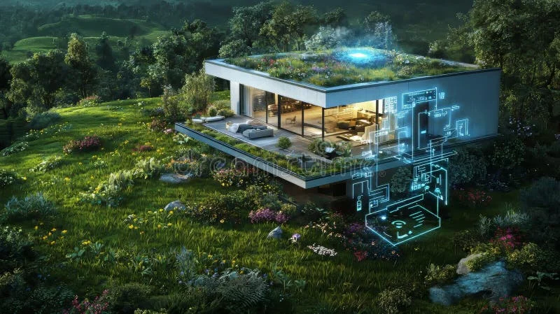 Exploring Innovative Concepts of Smart Homes with Green Roofs and IoT