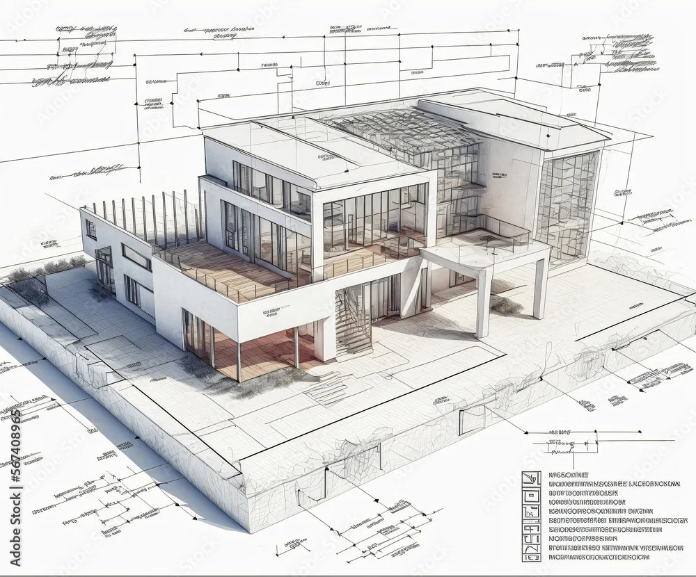 Modern Home Architecture Blueprints