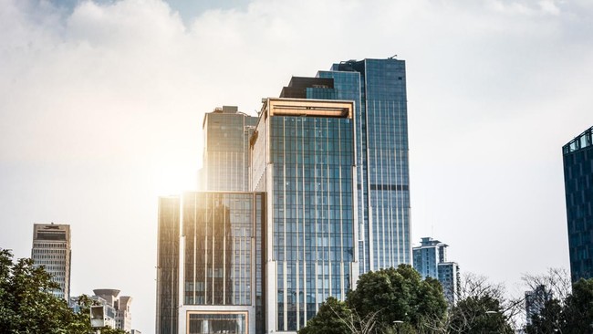 Ilustrasi apartemen di kawasan Transit Oriented Development TOD