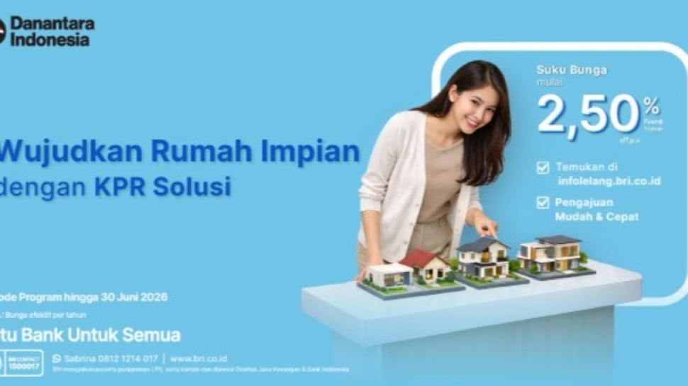 BRI KPR Solusi promo cicilan murah properti lelang 2026