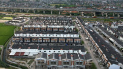 Proyek pembangunan perumahan subsidi di Kawasan Ciwastra, Bandung, Jawa Barat