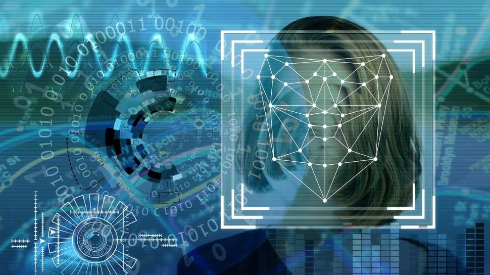 Ilustrasi teknologi biometrik untuk registrasi kartu SIM