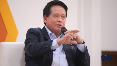 Direktur Utama BRI Hery Gunardi saat menyampaikan pemaparan tentang KPR 40 tahun