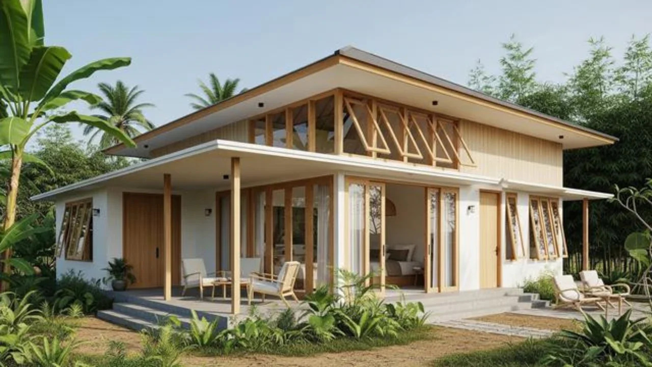 Model Rumah Sederhana Nuansa Japandi Cocok untuk Udara Panas