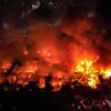 Kebakaran permukiman padat penduduk di Kebon Kosong Kemayoran Jakarta Pusat