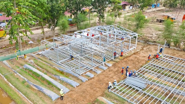 WEGE Bangun Hunian Modular Pascabencana Sumatra