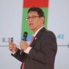 Menteri Keuangan Purbaya Yudhi Sadewa saat pemaparan Jogja Financial Festival 2026