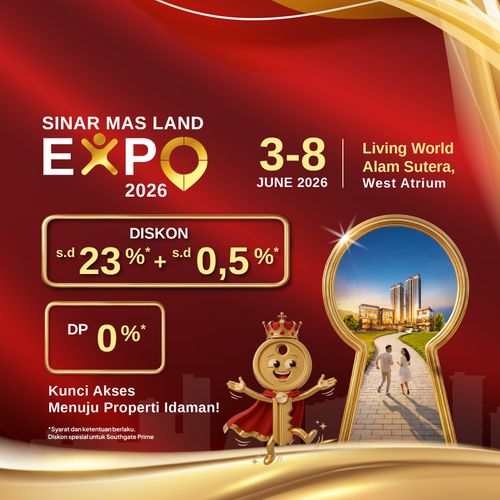 Sinar Mas Land Expo 2026 Hadir di Living World Alam Sutera, Ini Promo dan Proyek Unggulannya